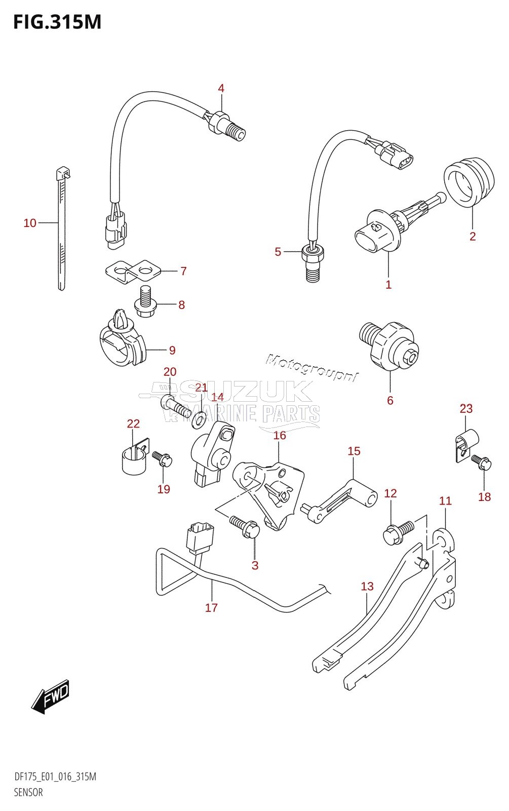 SENSOR (DF175TG:E40)