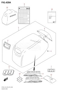 DT9.9A From 00996-910001 (P36 P40 P81)  2019 drawing ENGINE COVER (DT9.9A:P36,DT9.9A:P81)