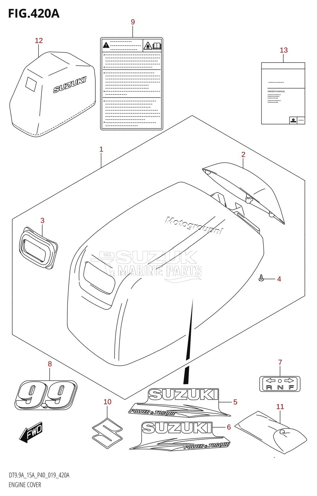 ENGINE COVER (DT9.9A:P36,DT9.9A:P81)