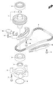 Outboard DF 200A drawing Timing Chain