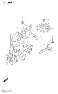 04003F-240001 (2022) 40hp E01 E11-Gen. Export 1-and 2 (DF40A  DF40AQH  DF40AQH  DF40AT  DF40AT  DF40ATH  DF40ATH) DF40A drawing RECTIFIER / IGNITION COIL