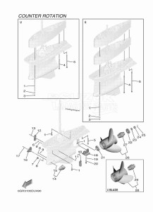 XF375NSA drawing PROPELLER-HOUSING-AND-TRANSMISSION-6