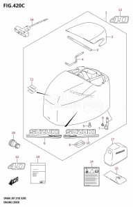 DF40A From 04004F-810001 (E34-Italy)  2018 drawing ENGINE COVER (DF40AST:E34)