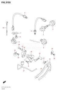 DF175ZG From 17502Z-410001 (E01 E40)  2014 drawing SENSOR (DF175ZG:E40)