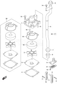 DF 60A drawing Water Pump High Thrust