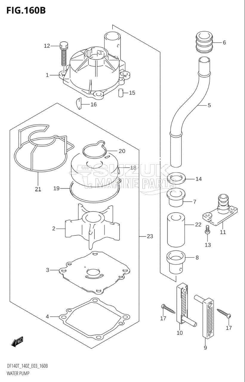 WATER PUMP (K6,K7,K8,K9,K10,011)