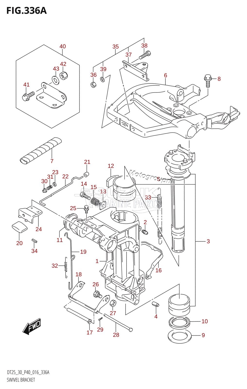 SWIVEL BRACKET (DT25K:P36)