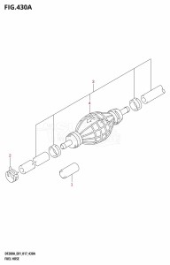 DF200AZ From 20003Z-710001 (E01 E40)  2017 drawing FUEL HOSE