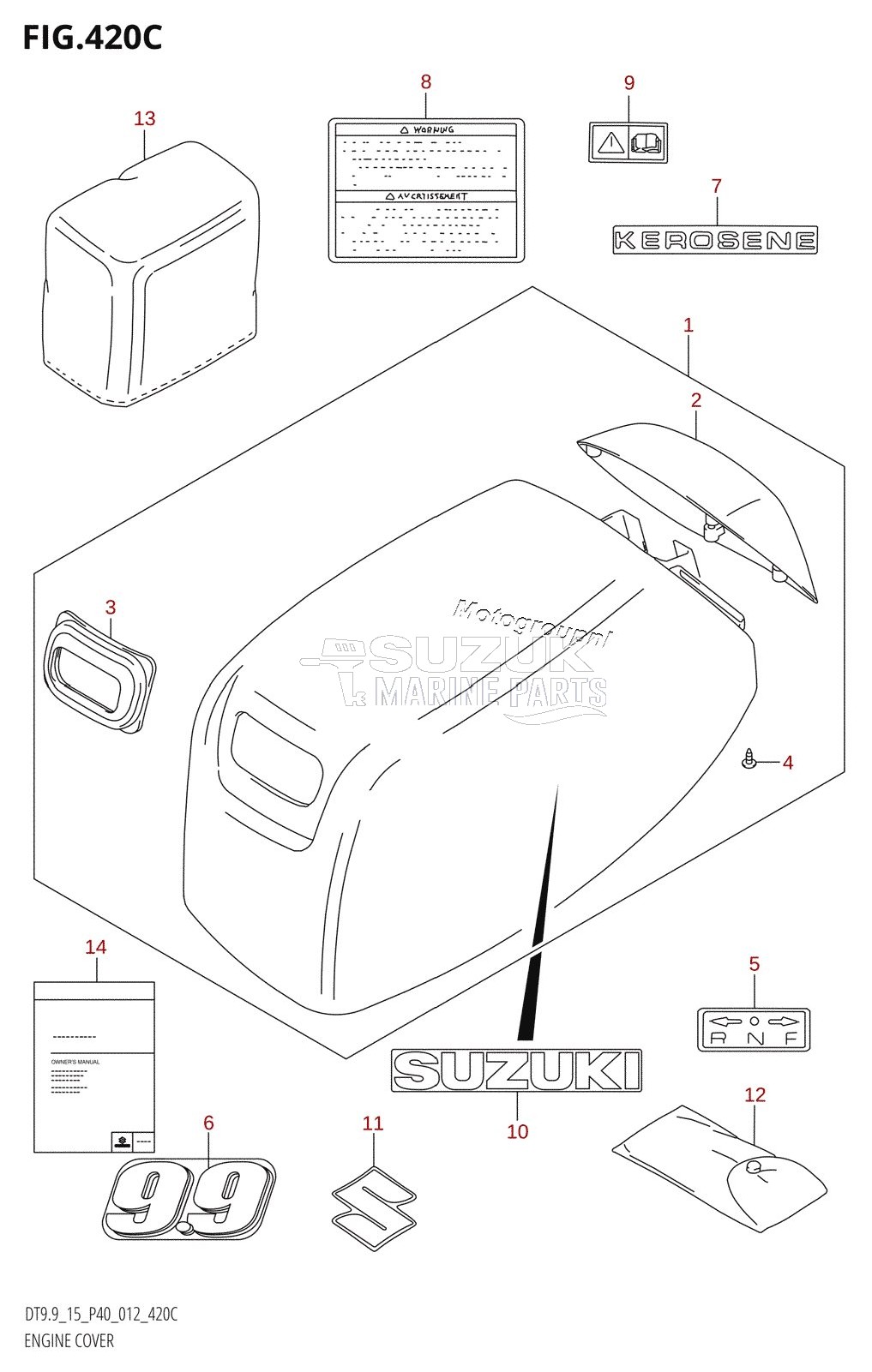 ENGINE COVER (DT9.9K:P36)