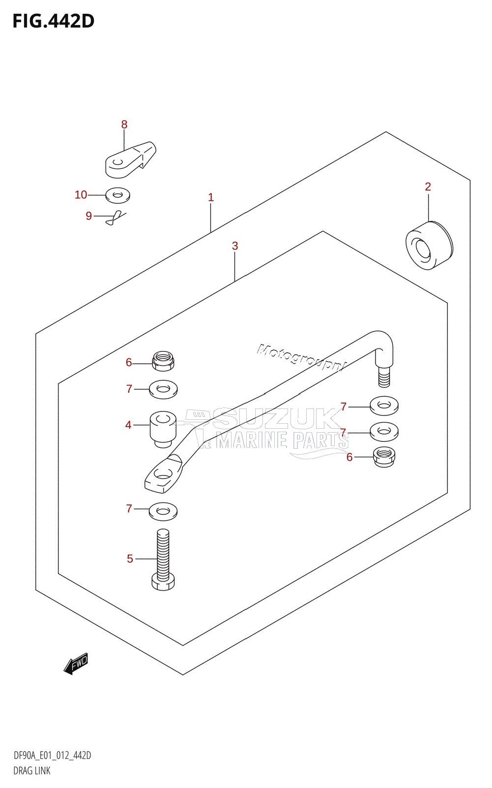 DRAG LINK (DF70ATH:E40)