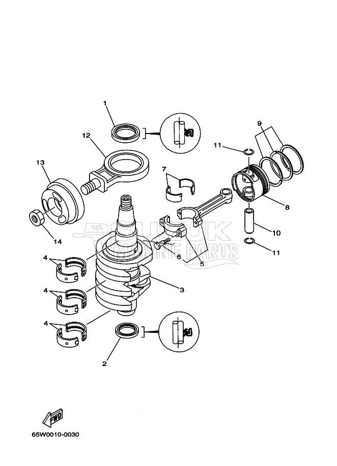 CRANKSHAFT--PISTON