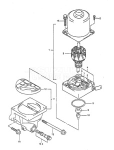 Outboard DT 65 drawing Power Unit (1995 to 1997)