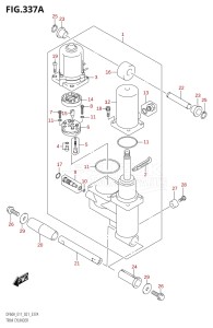 05003F-340001 (2023) 50hp E01-Gen. Export 1 (DF50AT  DF50ATH) DF50A drawing TRIM CYLINDER (DF40A,DF40ATH,DF50A,DF50ATH)