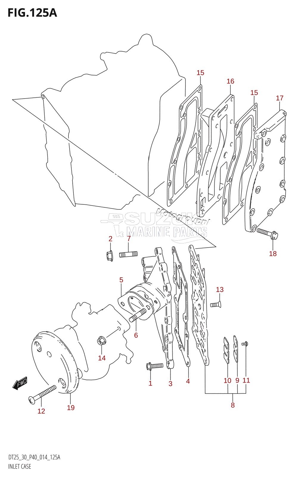 INLET CASE (DT25K:P36)