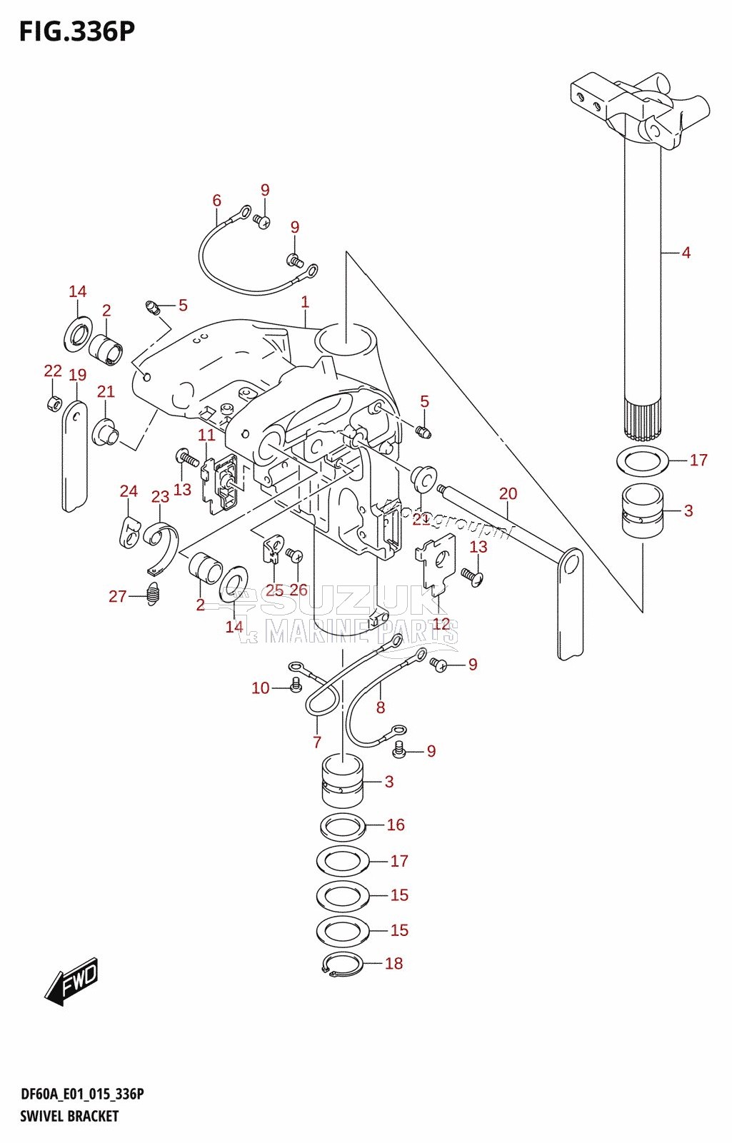 SWIVEL BRACKET (DF50AVTH:E01)