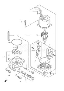 Outboard DF 200 drawing PTT Motor (Type: L)