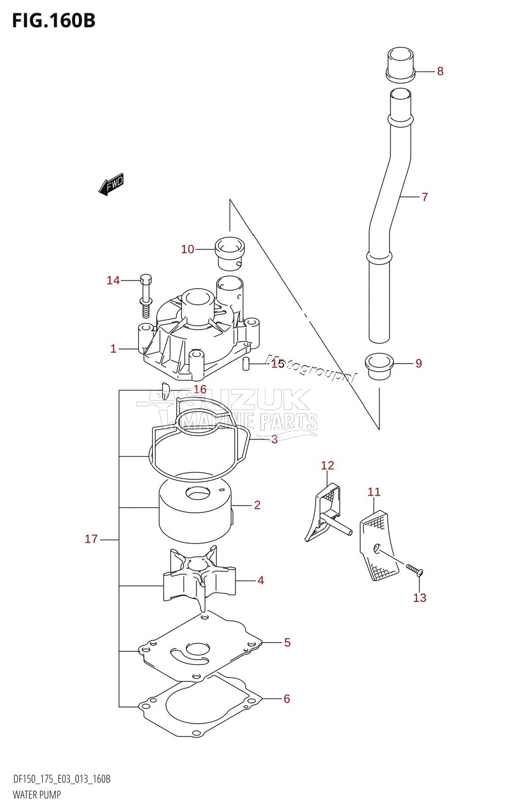 WATER PUMP (DF150Z:E03)