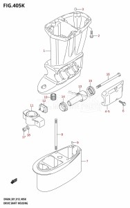 DF40A From 04003F-310001 (E01)  2013 drawing DRIVE SHAFT HOUSING (DF60AQH:E40)