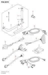 DF140AZ From 14003Z-040001 (E40)  2020 drawing OPT:HARNESS (DF140AZ:E01)