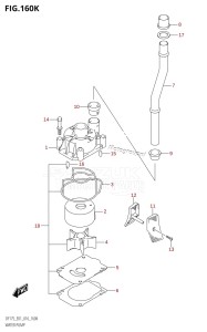 DF175T From 17502F-610001 (E01 E40)  2016 drawing WATER PUMP (DF175T:E40)