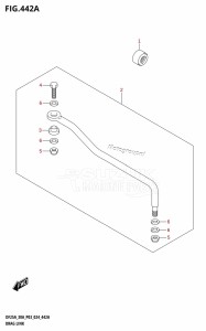 DF250A From 25003P-440001 (E11 - E40)  2024 drawing DRAG LINK (DF25AT,DF30AT)