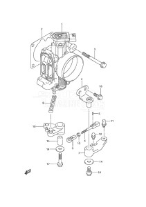 Outboard DF 115A drawing Throttle Body