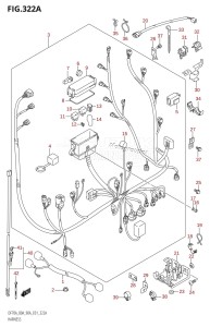 DF80A From 08001F-980001 (E01 E40)  2009 drawing HARNESS