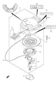 DF 2.5 drawing Recoil Starter