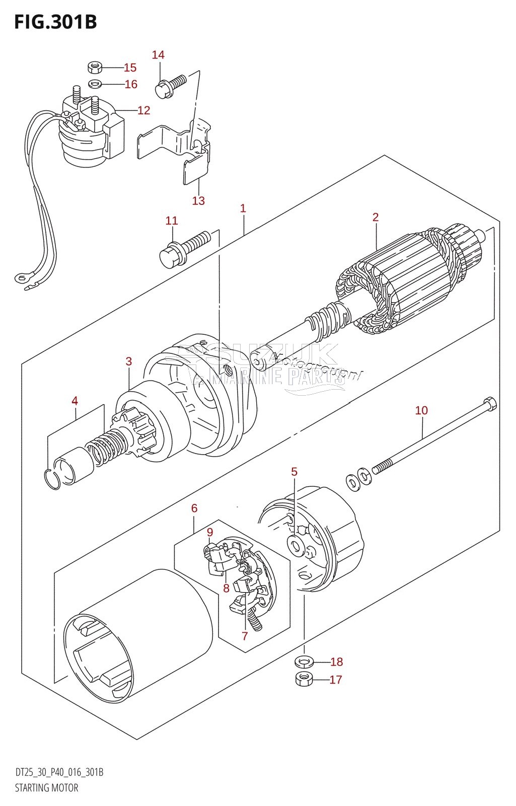 STARTING MOTOR (DT30R:P40)