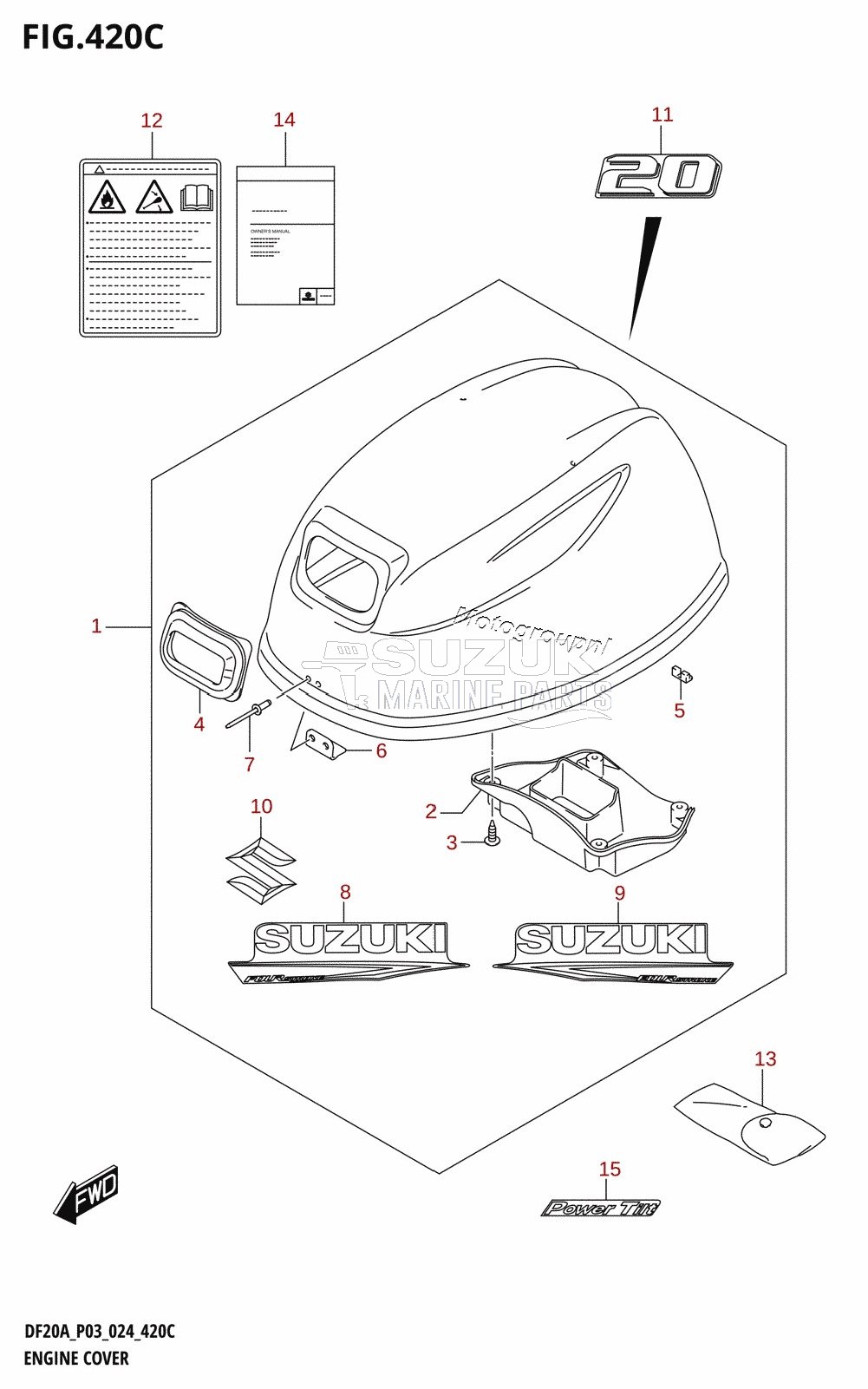 ENGINE COVER (DF20A,DF20AT,DF20ATH)