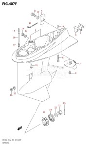 DF140AZ From 14003Z-310001 (E01 E40)  2013 drawing GEAR CASE (DF115AZ:E40)