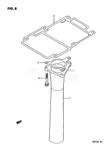 DT15C From 01502-131001 ()  1991 drawing EXHAUST TUBE