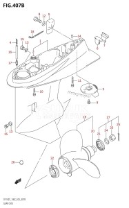 DF140Z From 14001Z-880001 (E03)  2008 drawing GEAR CASE (DF140Z)