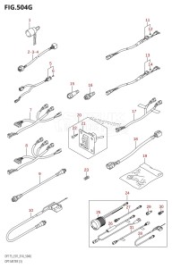 DF150ZG From 15002Z-410001 (E40)  2014 drawing OPT:METER (3) (DF175ZG:E01)