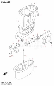 DF40A From 04004F-140001 (E34-Italy)  2021 drawing DRIVE SHAFT HOUSING ((DF60AQH,DF60ATH):E40)