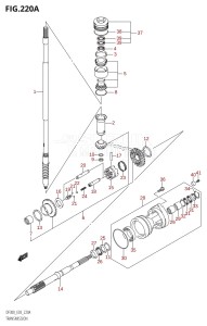 DF300Z From 30001Z-980001 (E03)  2009 drawing TRANSMISSION (DF300T)