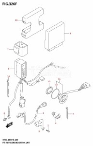 DF40A From 04004F-810001 (E34-Italy)  2018 drawing PTT SWITCH /​ ENGINE CONTROL UNIT (DF60A:E40,DF60ATH:E40)