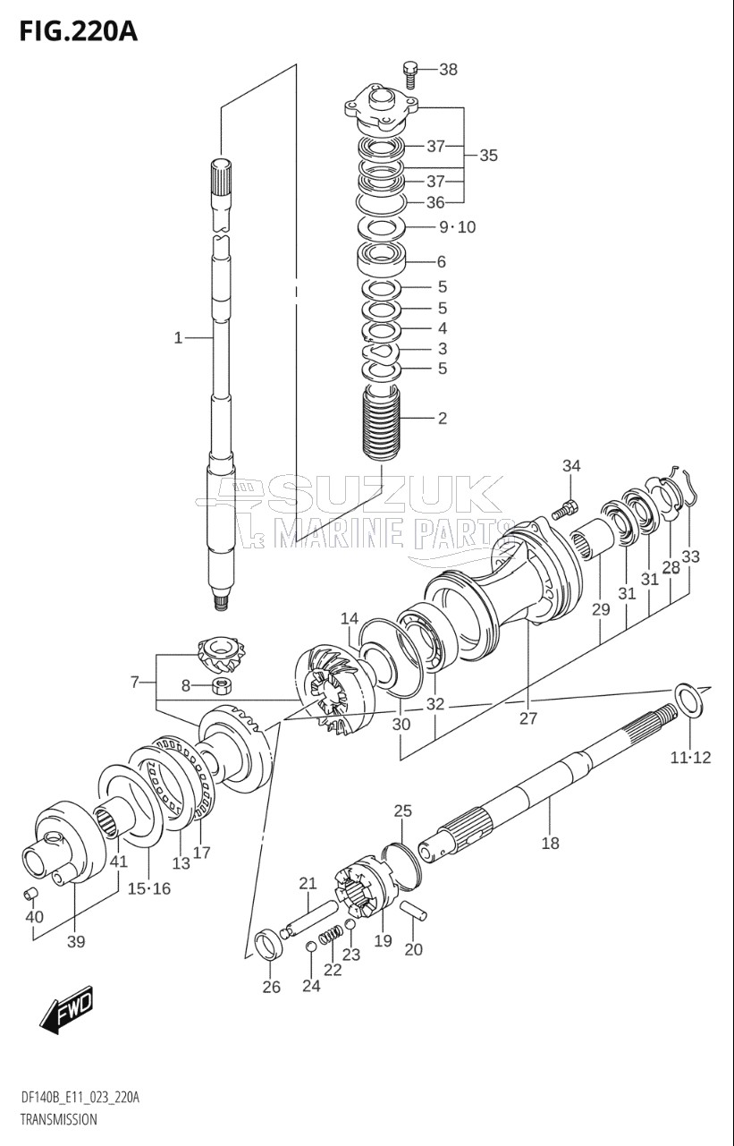 TRANSMISSION (DF140BT,DF115BT)