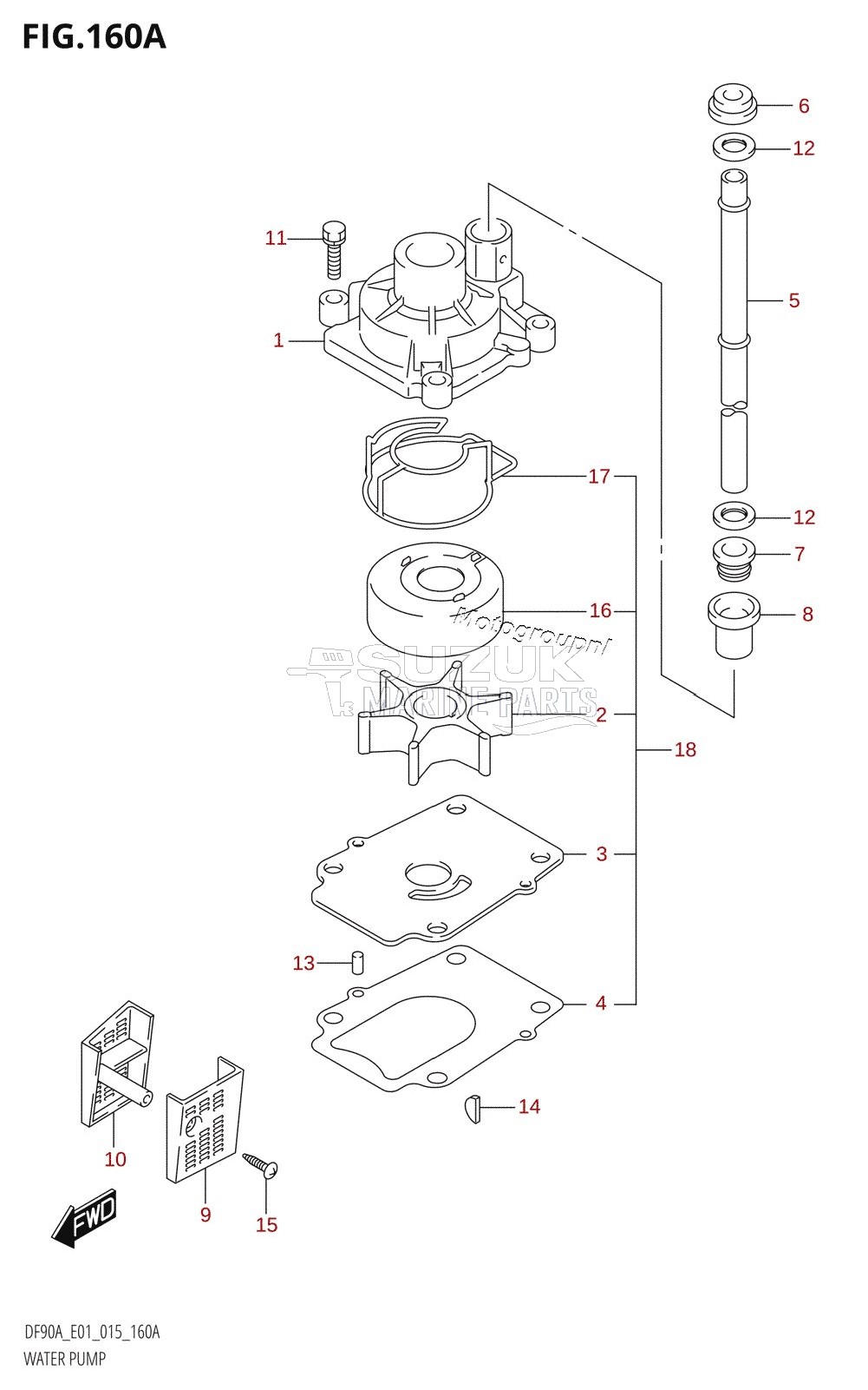 WATER PUMP (DF70A:E01)