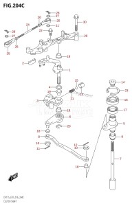 DF175ZG From 17502Z-610001 (E01 E40)  2016 drawing CLUTCH SHAFT (DF150TG:E01)