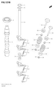 00993F-110001 (2011) 9.9hp P03-U.S.A (DF9.9T  DF9.9TH) DF9.9 drawing CAMSHAFT (DF9.9TH:P03)