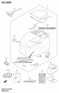 DF60A From 06002F-410001 (E01 E40)  2014 drawing ENGINE COVER (DF40AST:E34)