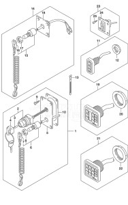 Outboard DF 200AP drawing Switch