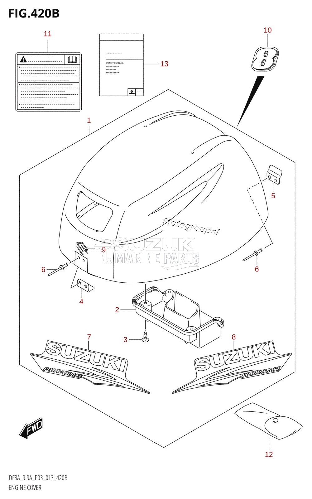 ENGINE COVER (DF8AR:P03)