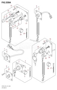 DF225Z From 22503Z-310001 (E01 E40)  2013 drawing OPT:SWITCH