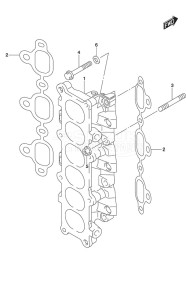 DF 300AP drawing Intake Manifold