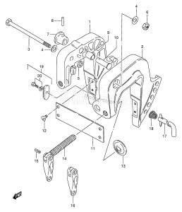 DT8S From 0801-651001 ()  1996 drawing CLAMP BRACKET