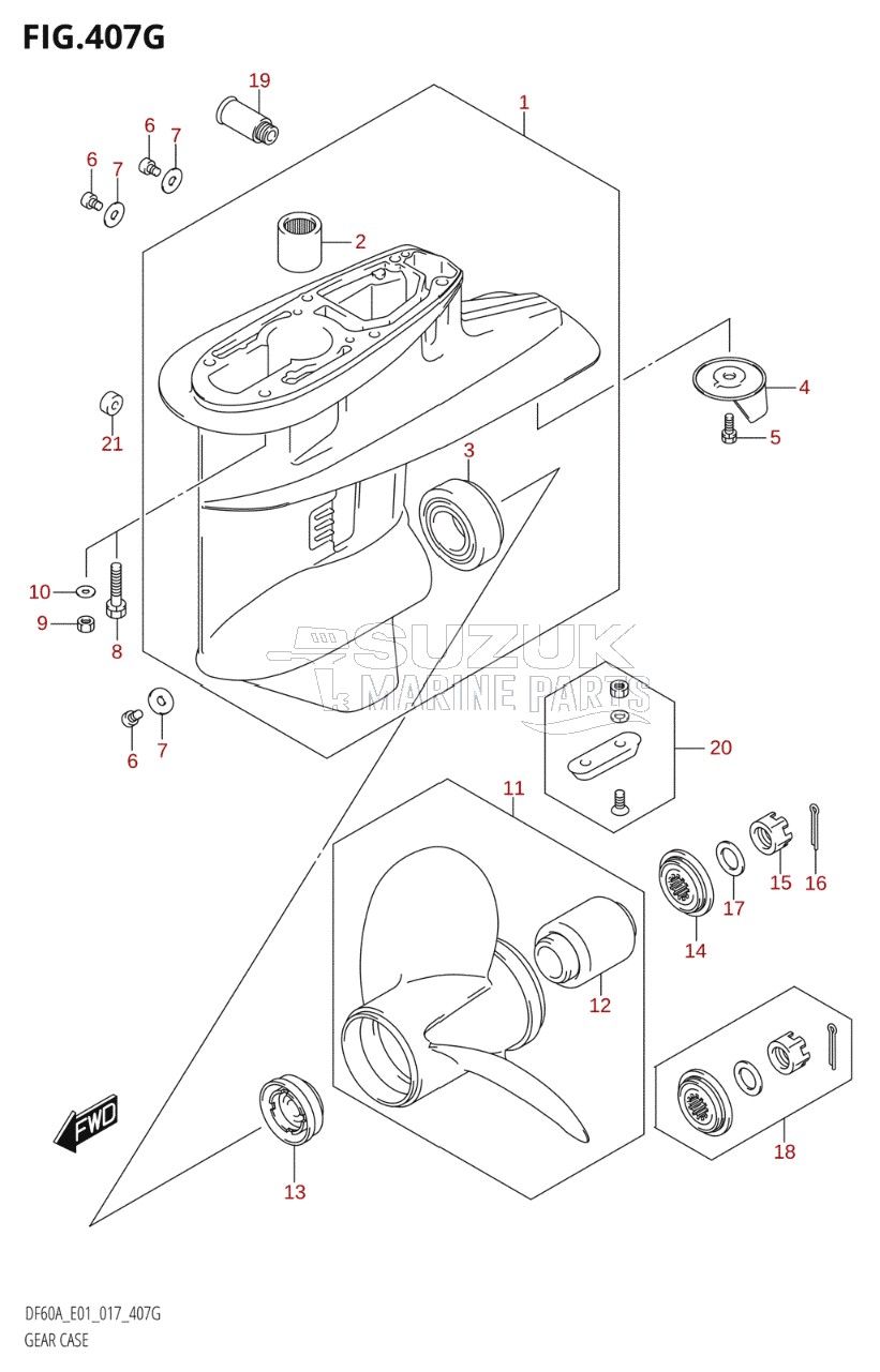 GEAR CASE (DF60A:E01)