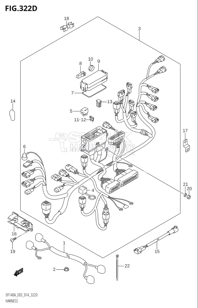 HARNESS (DF140AT:E03)