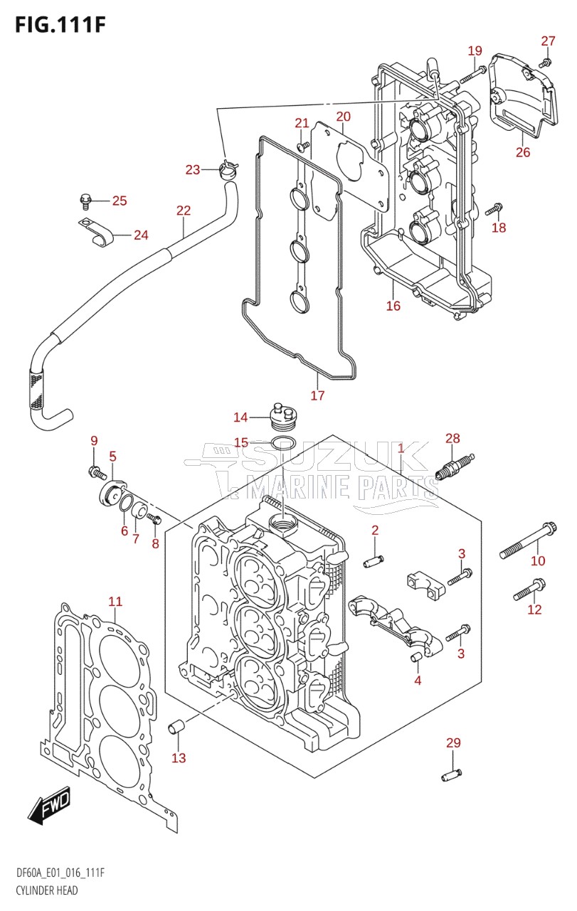 CYLINDER HEAD (DF50ATH:E01)